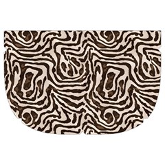 Brown Beige Snake Pattern Make Up Case (Large) from ArtsNow.com Side Right