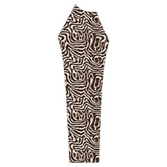 Brown Beige Snake Pattern Women s Long Sleeve Raglan T Sleeve Right