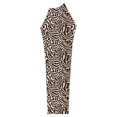 Brown Beige Snake Pattern Women s Long Sleeve Raglan T Sleeve Left
