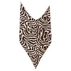 Brown Beige Snake Pattern Women s Long Sleeve Raglan T Side Right