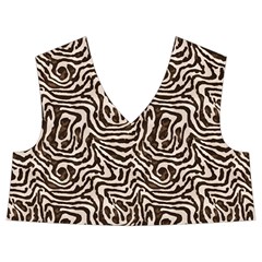 Brown Beige Snake Pattern Kids  Midi Sailor Dress from ArtsNow.com Front Top