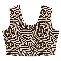 Brown Beige Snake Pattern Women s Crop Top Pleated Skater Rave Skirt from ArtsNow.com Front