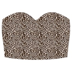 Brown Beige Snake Pattern Knee Front Top