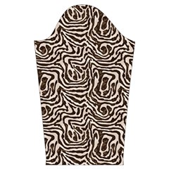 Brown Beige Snake Pattern Kids  Long Sleeve Velvet Lounge Robe from ArtsNow.com Sleeve Left