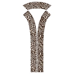 Brown Beige Snake Pattern Kids  Long Sleeve Velvet Lounge Robe from ArtsNow.com Collar Inside