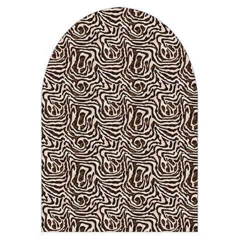 Brown Beige Snake Pattern Microwave Oven Glove from ArtsNow.com Front