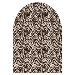 Brown Beige Snake Pattern Microwave Oven Glove from ArtsNow.com Front