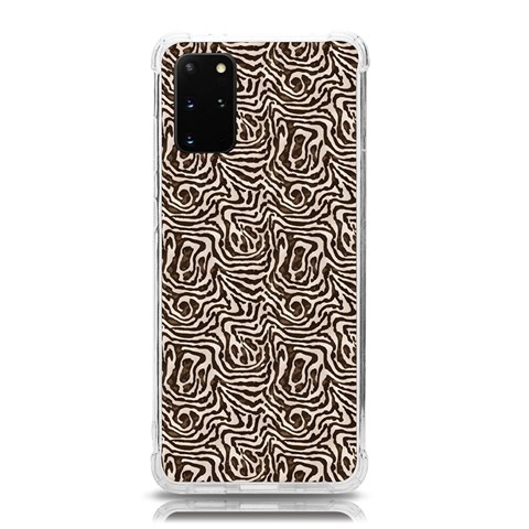 Brown Beige Snake Pattern Samsung Galaxy S20 Plus 6.7 Inch TPU UV Case from ArtsNow.com Front