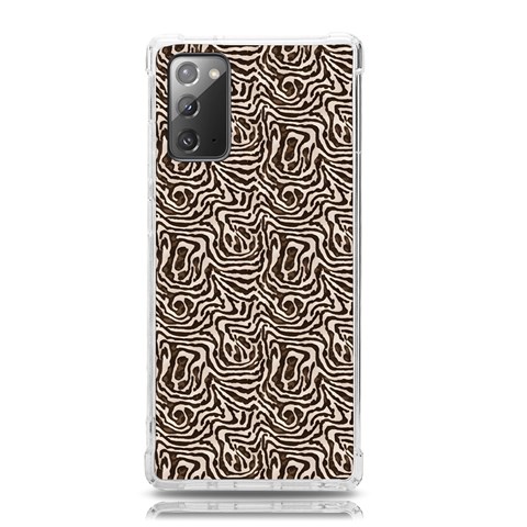 Brown Beige Snake Pattern Samsung Galaxy Note 20 TPU UV Case from ArtsNow.com Front