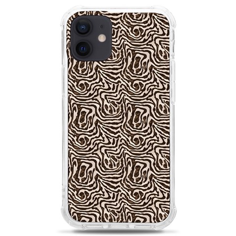 Brown Beige Snake Pattern iPhone 12 mini TPU UV Print Case	 from ArtsNow.com Front