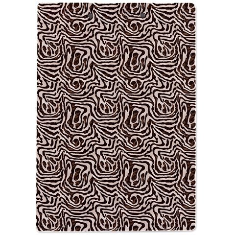 Brown Beige Snake Pattern A4 Acrylic Clipboard from ArtsNow.com Back