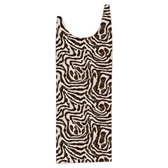Brown Beige Snake Pattern Kids  Stylish Hooded Puffer Vest from ArtsNow.com Front Right Side