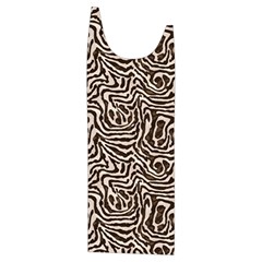 Brown Beige Snake Pattern Kids  Stylish Hooded Puffer Vest from ArtsNow.com Front Left Side