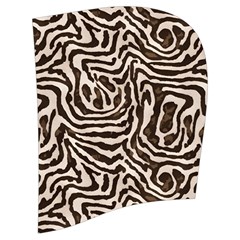 Brown Beige Snake Pattern Kids  Stylish Hooded Puffer Vest from ArtsNow.com Hood Left