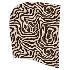 Brown Beige Snake Pattern Kids  Stylish Hooded Puffer Vest from ArtsNow.com Hood Right