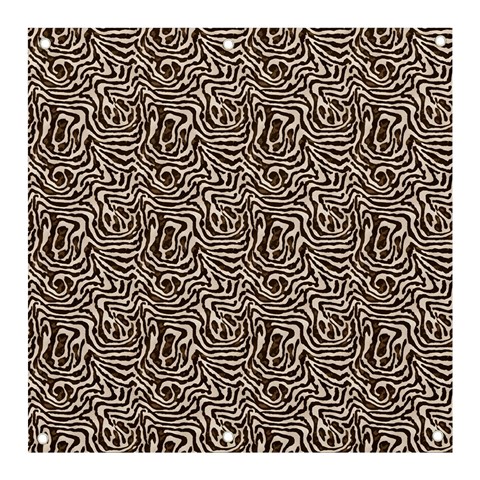 Brown Beige Snake Pattern Banner and Sign 3  x 3  from ArtsNow.com Front