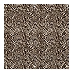 Brown Beige Snake Pattern Banner and Sign 3  x 3 