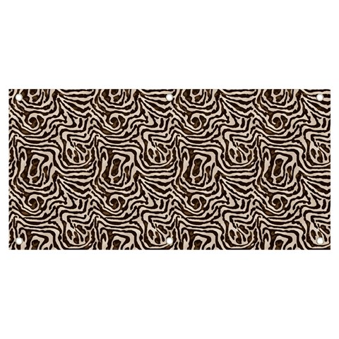 Brown Beige Snake Pattern Banner and Sign 4  x 2  from ArtsNow.com Front
