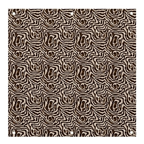 Brown Beige Snake Pattern Banner and Sign 4  x 4  from ArtsNow.com Front