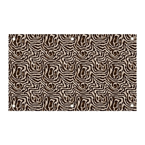 Brown Beige Snake Pattern Banner and Sign 5  x 3  from ArtsNow.com Front