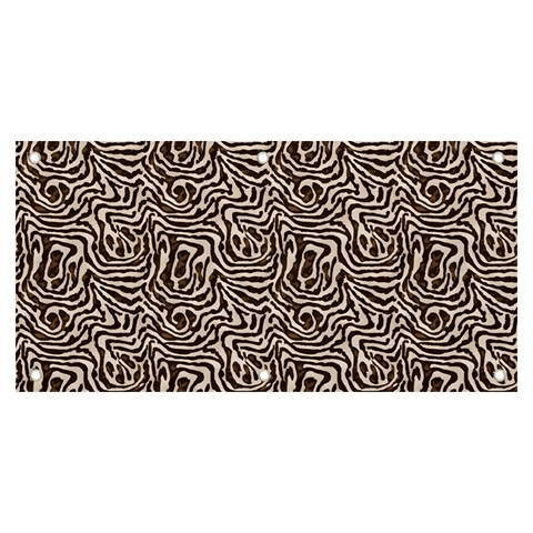 Brown Beige Snake Pattern Banner and Sign 6  x 3  from ArtsNow.com Front