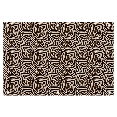 Brown Beige Snake Pattern Banner and Sign 6  x 4  from ArtsNow.com Front
