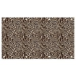 Brown Beige Snake Pattern Banner and Sign 7  x 4 