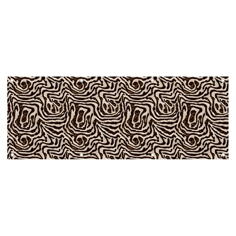 Brown Beige Snake Pattern Banner and Sign 8  x 3  from ArtsNow.com Front