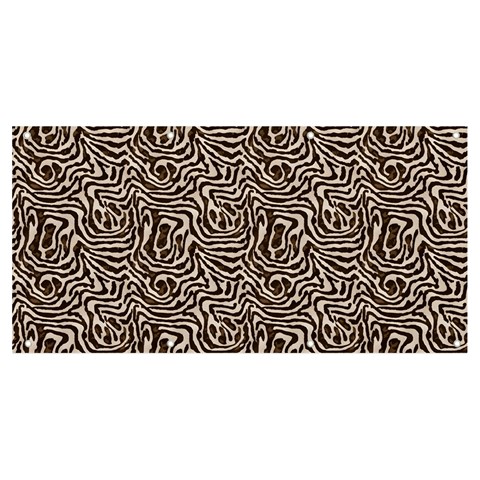 Brown Beige Snake Pattern Banner and Sign 8  x 4  from ArtsNow.com Front