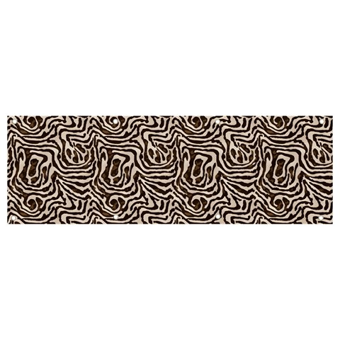 Brown Beige Snake Pattern Banner and Sign 9  x 3  from ArtsNow.com Front