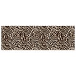 Brown Beige Snake Pattern Banner and Sign 9  x 3 