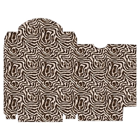 Brown Beige Snake Pattern Playing Cards Single Design (Rectangle) with Custom Box from ArtsNow.com Poker Box