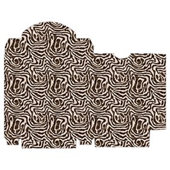 Brown Beige Snake Pattern Playing Cards Single Design (Rectangle) with Custom Box from ArtsNow.com Poker Box