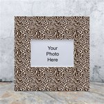 Brown Beige Snake Pattern White Box Photo Frame 4  x 6 