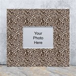 Brown Beige Snake Pattern White Wall Photo Frame 5  x 7 