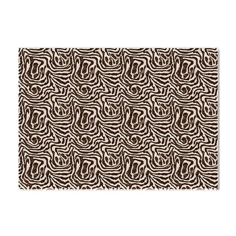 Brown Beige Snake Pattern Crystal Sticker (A4) from ArtsNow.com Front