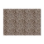 Brown Beige Snake Pattern Crystal Sticker (A4)