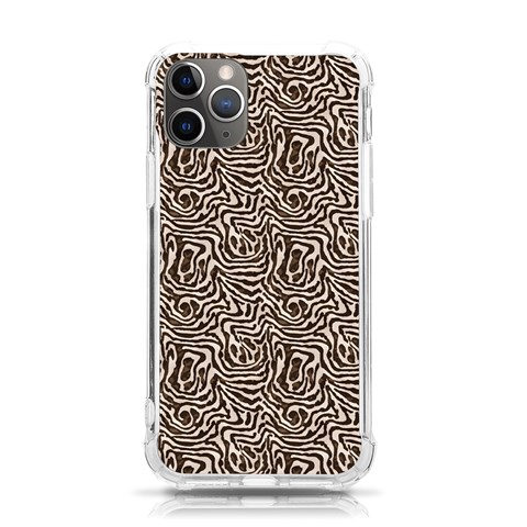 Brown Beige Snake Pattern iPhone 11 Pro 5.8 Inch TPU UV Print Case from ArtsNow.com Front