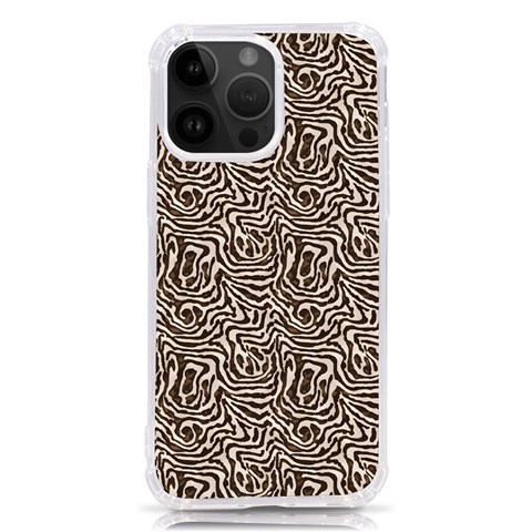 Brown Beige Snake Pattern iPhone 14 Pro Max TPU UV Print Case from ArtsNow.com Front