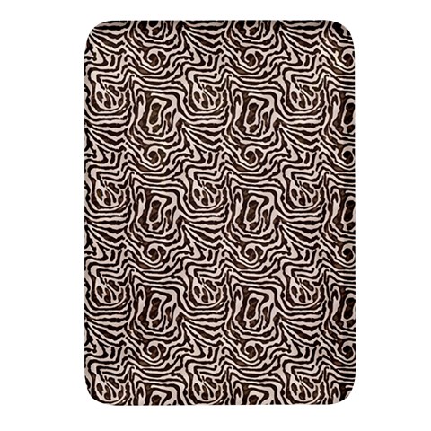 Brown Beige Snake Pattern Rectangular Glass Fridge Magnet (4 pack) from ArtsNow.com Front