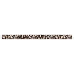 Brown Beige Snake Pattern Trumpet Sleeve Cropped Top from ArtsNow.com Collar