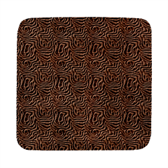 Brown Beige Snake Pattern Square Wood Guitar Pick Holder Case And Picks Set from ArtsNow.com Front