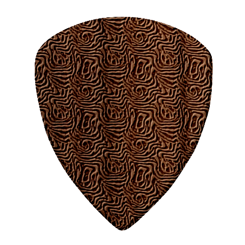 Brown Beige Snake Pattern Square Wood Guitar Pick Holder Case And Picks Set from ArtsNow.com Pick