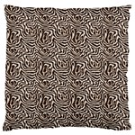 Brown Beige Snake Pattern 18  Baby Flannel Cushion Case (Two Sides)