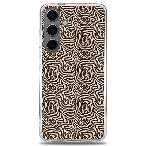 Brown Beige Snake Pattern Samsung Galaxy S24 6.2 Inch TPU UV Case from ArtsNow.com Front
