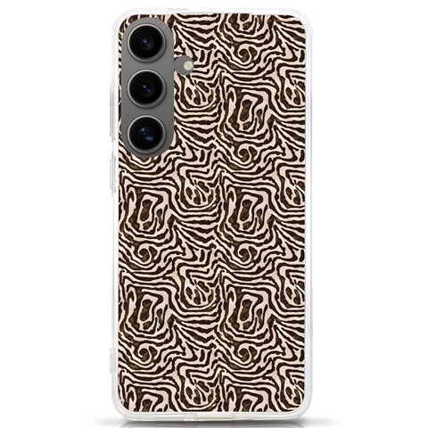 Brown Beige Snake Pattern Samsung Galaxy S24 Ultra 6.9 Inch TPU UV Case from ArtsNow.com Front