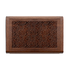 Brown Beige Snake Pattern Wood Oval USB Flash Drive from ArtsNow.com Box