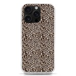 Brown Beige Snake Pattern iPhone 16 Pro TPU UV Print Case