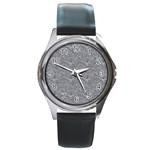 Dark Grey Snake Round Metal Watch