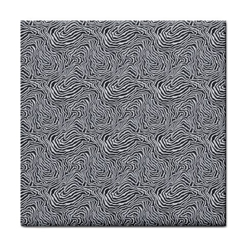 Dark Grey Snake Tile Coaster from ArtsNow.com Front